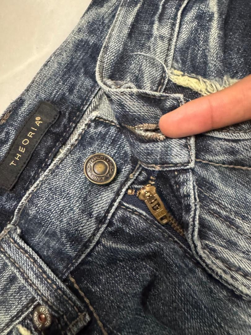 Beauty Beast INSANE Theoria Japan Sick Whisker Distressed Denim Jean Size US 31 - 12 Thumbnail