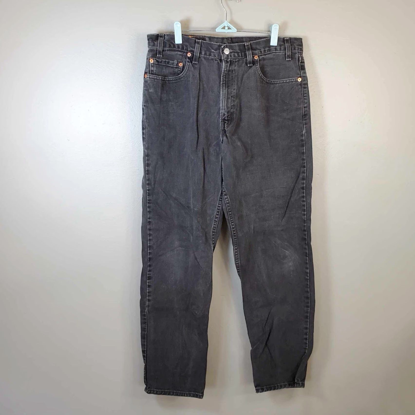 Levi's VINTAGE Levi's 550 Jeans Men 34 x 32 Black Straight Regular Size US 34 / EU 50 - 5 Thumbnail