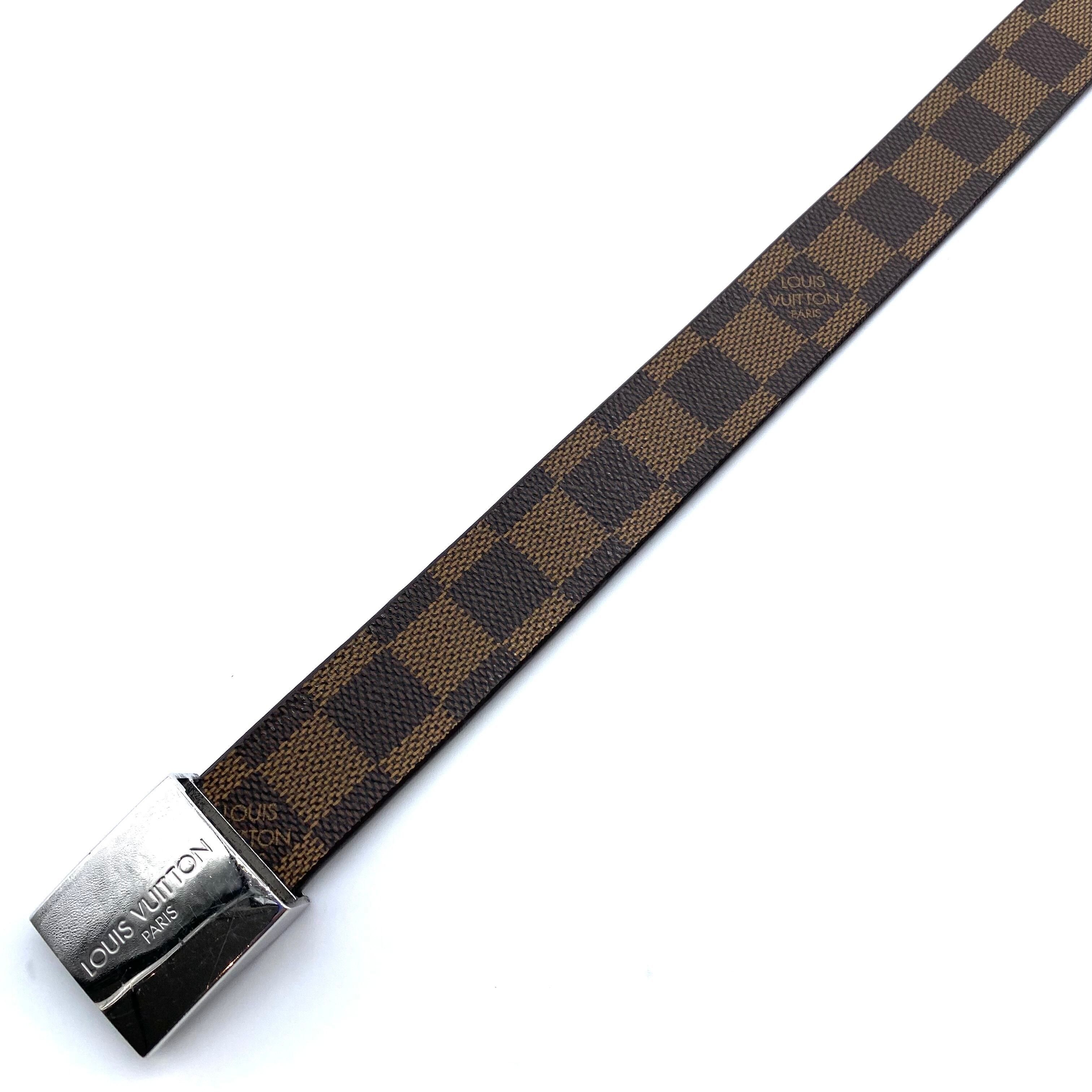 Louis Vuitton Louis Vuitton Damie Belt Silver Buckle M 6803 Size 36 - 1 Thumbnail