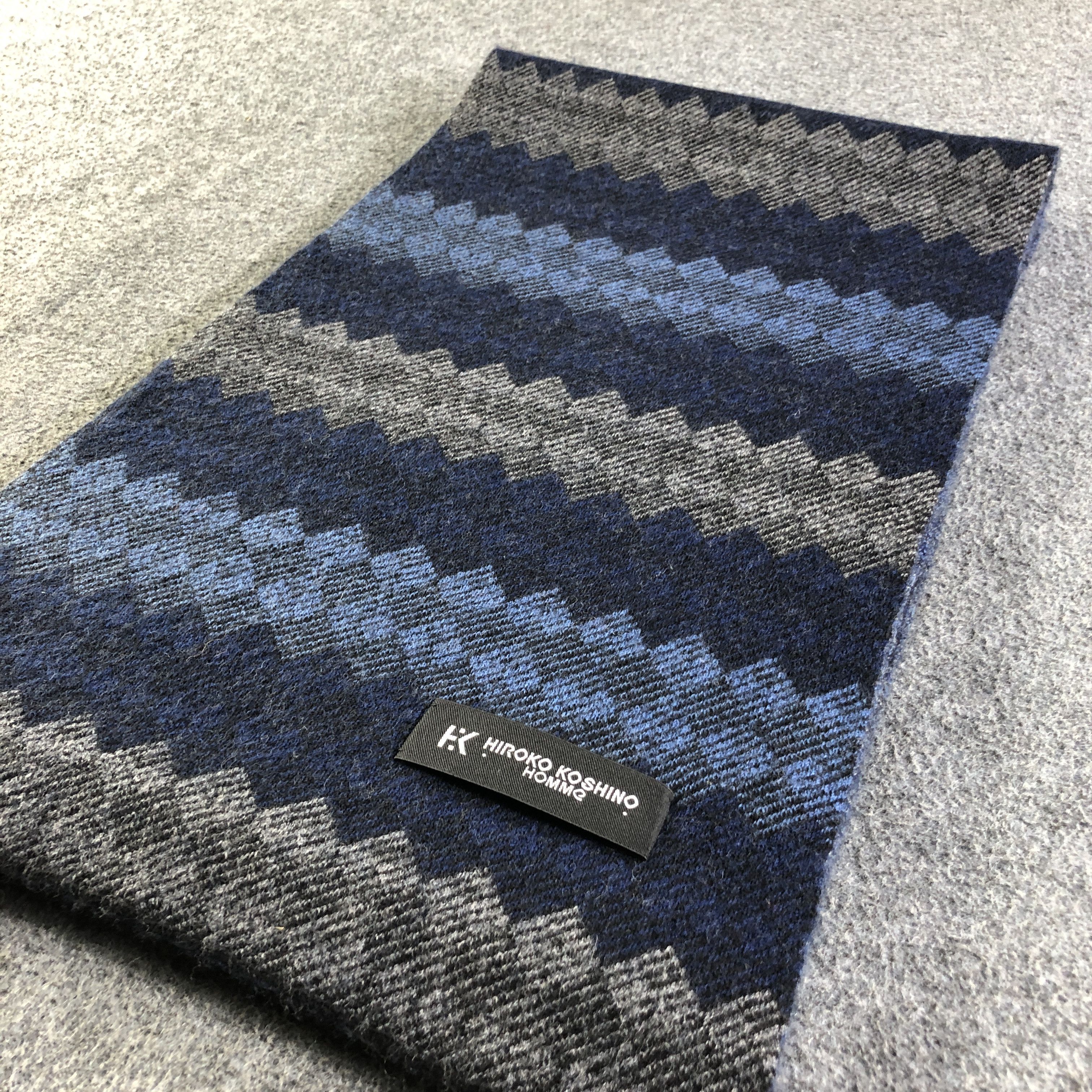 Hiroko Koshino Homme Hiroko Koshino Wool Scarf Muffler V2755 Size ONE SIZE - 2 Thumbnail