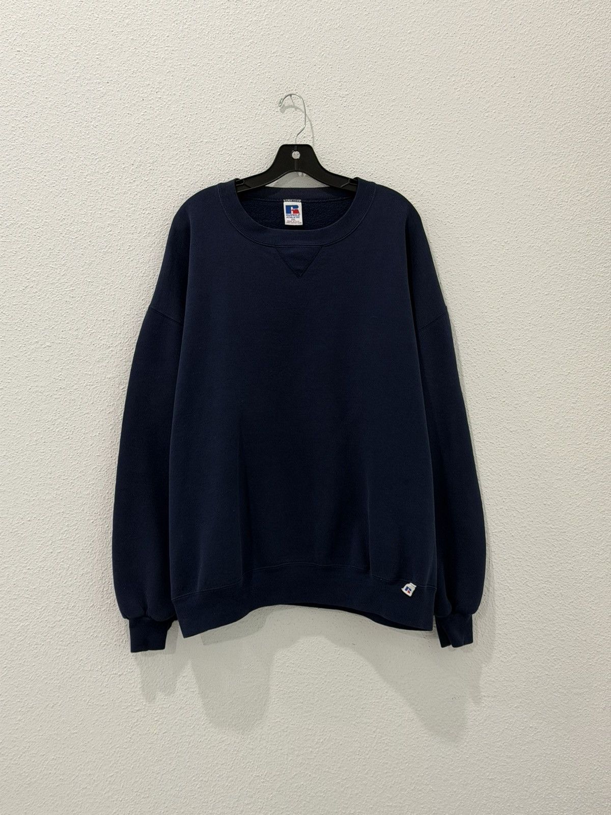 Russell Athletic Vintage 90s Russell Athletic Crewneck Navy XXL Made in USA Size US XXL / EU 58 / 5 - 1 Thumbnail