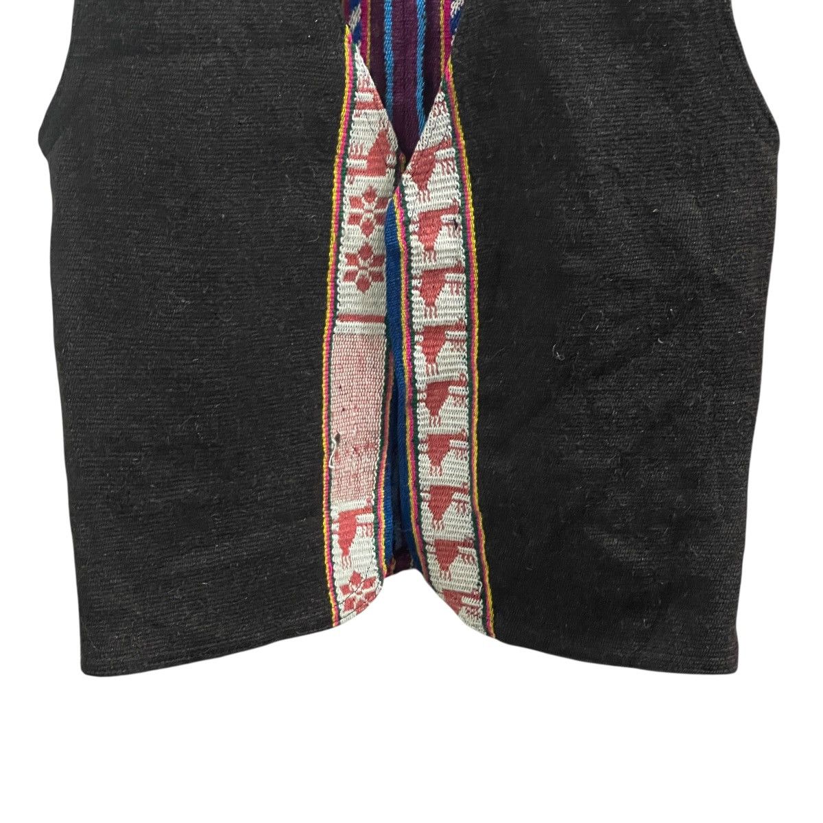 Vintage Vintage Tela Embroidered Handmade Ethnic Tribal Wool Vest Size US XS / EU 42 / 0 - 7 Thumbnail