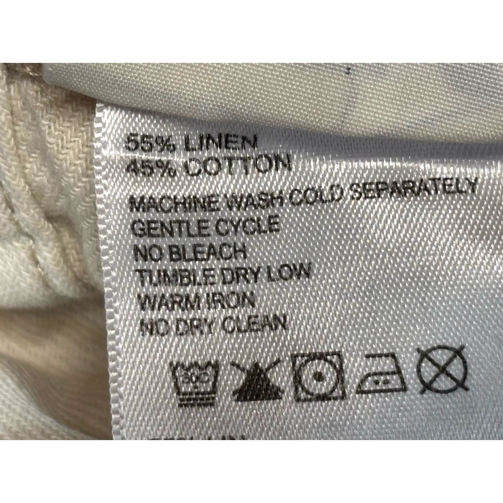 Tommy Bahama Tommy Bahama Pants 40x27 Beige Linen Blend 5 Pocket Flat Front Casual Beach Travel Preppy Tropical Mens Size US 40 / EU 56 - 7 Thumbnail
