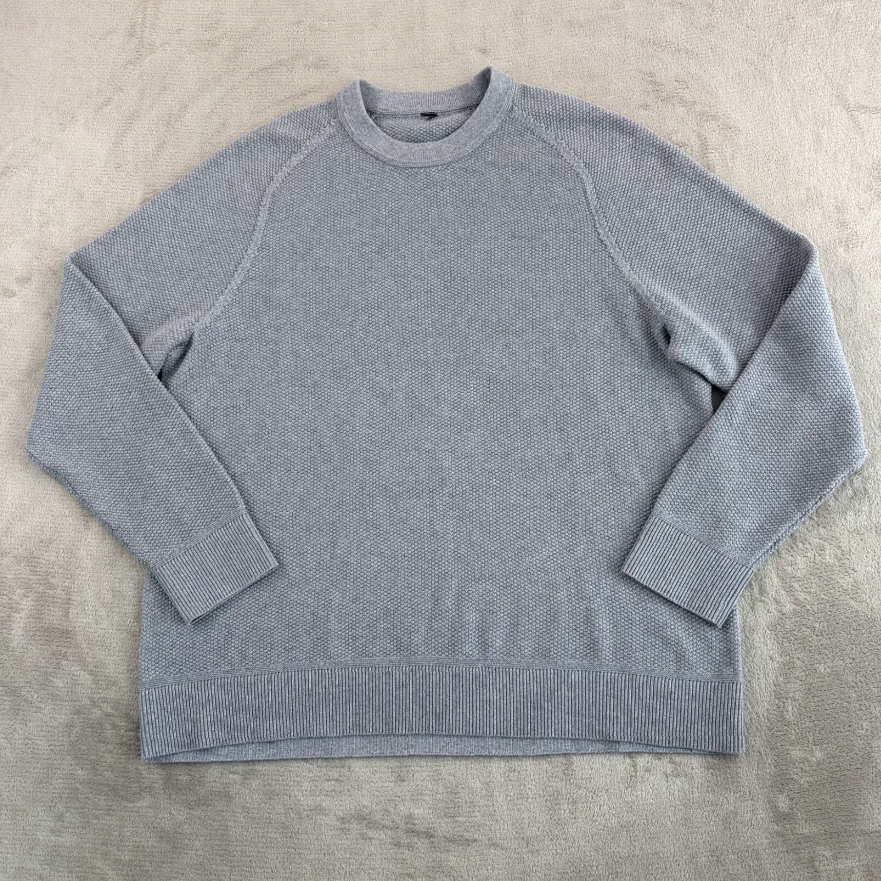 Lululemon Lululemon Sweater Shirt Men 2XL Crew Neck Blue Textured Knit Long Sleeve NWOT Size US XXL / EU 58 / 5 - 2 Thumbnail