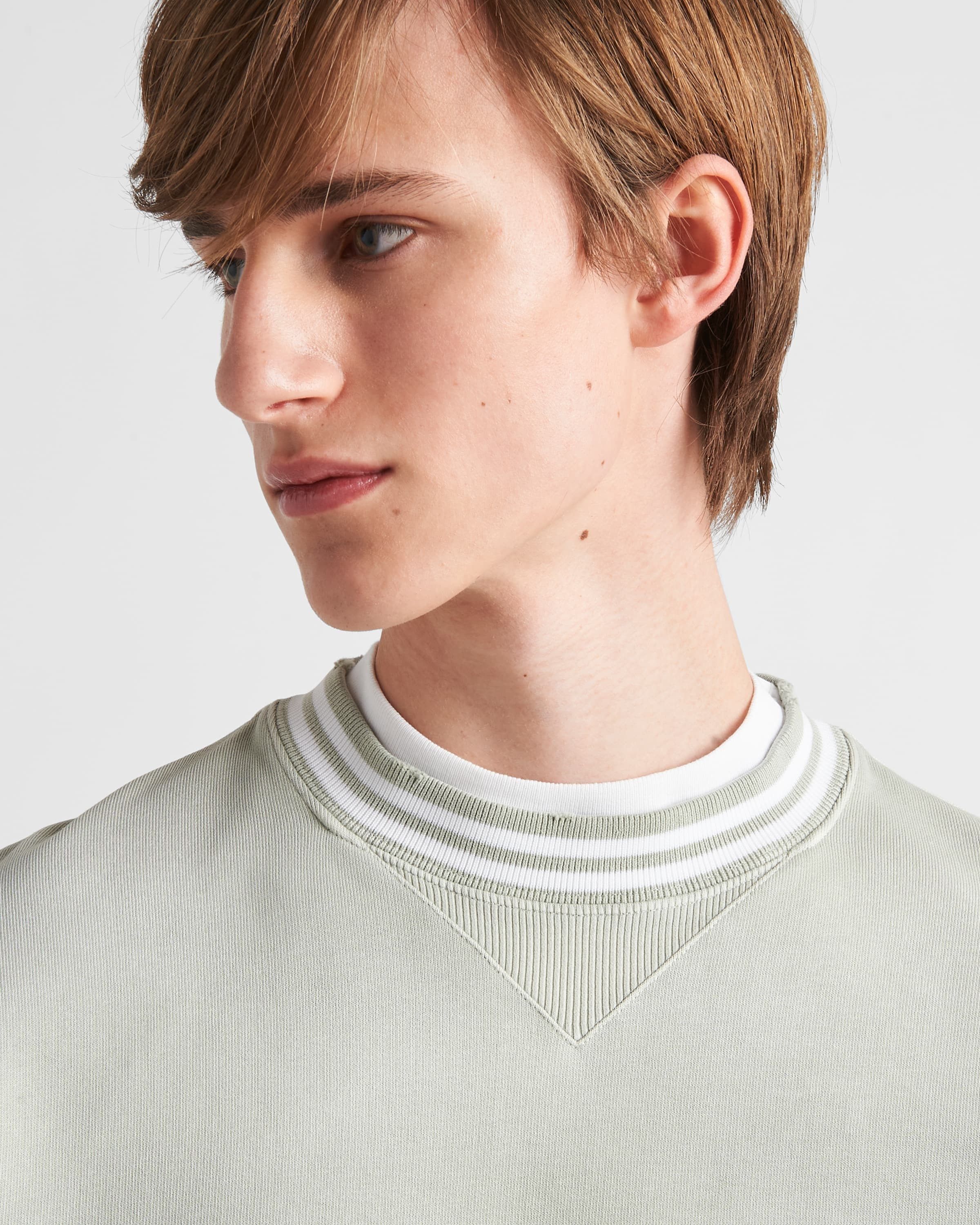 Prada o1bcso1str1025 Sweatshirt in Light Green Size US XS / EU 42 / 0 - 4 Thumbnail