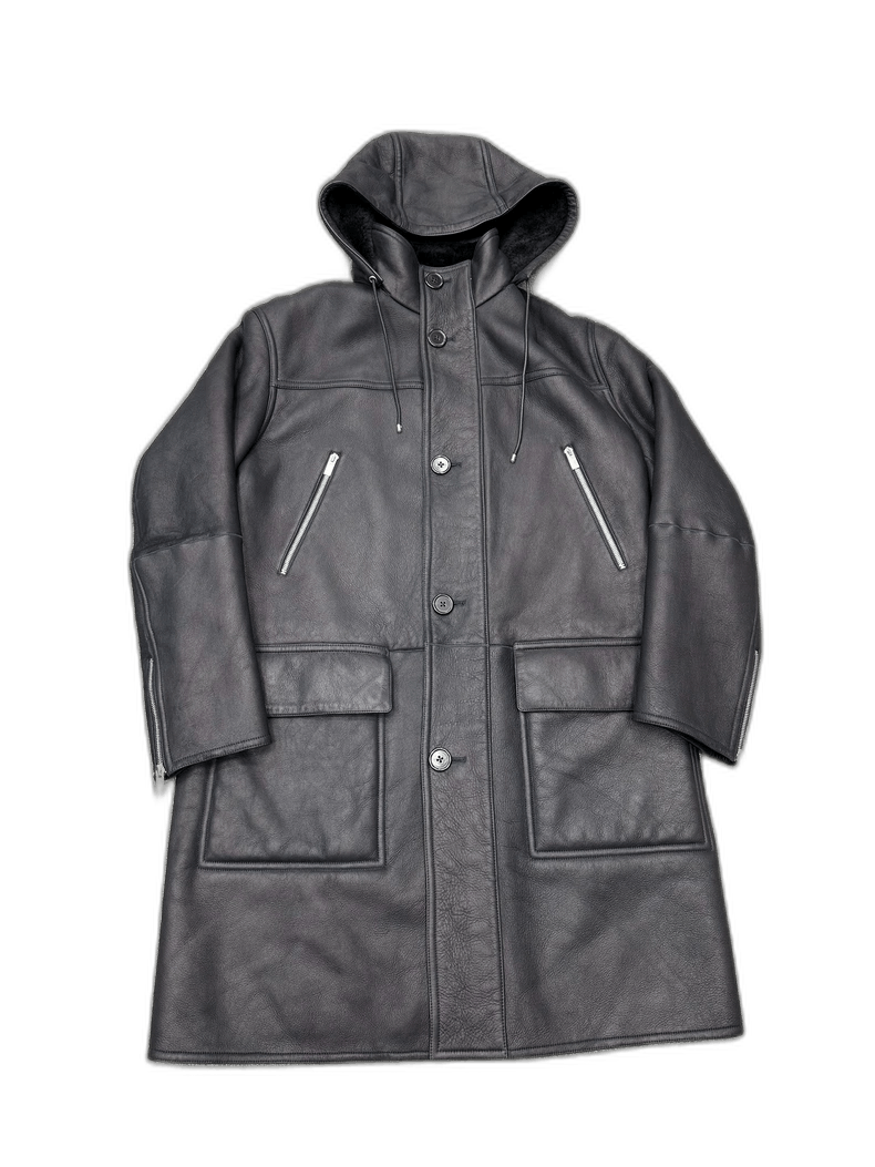Hermes Hermes Shearling Parka Coat Size US L / EU 52-54 / 3 - 1 Thumbnail
