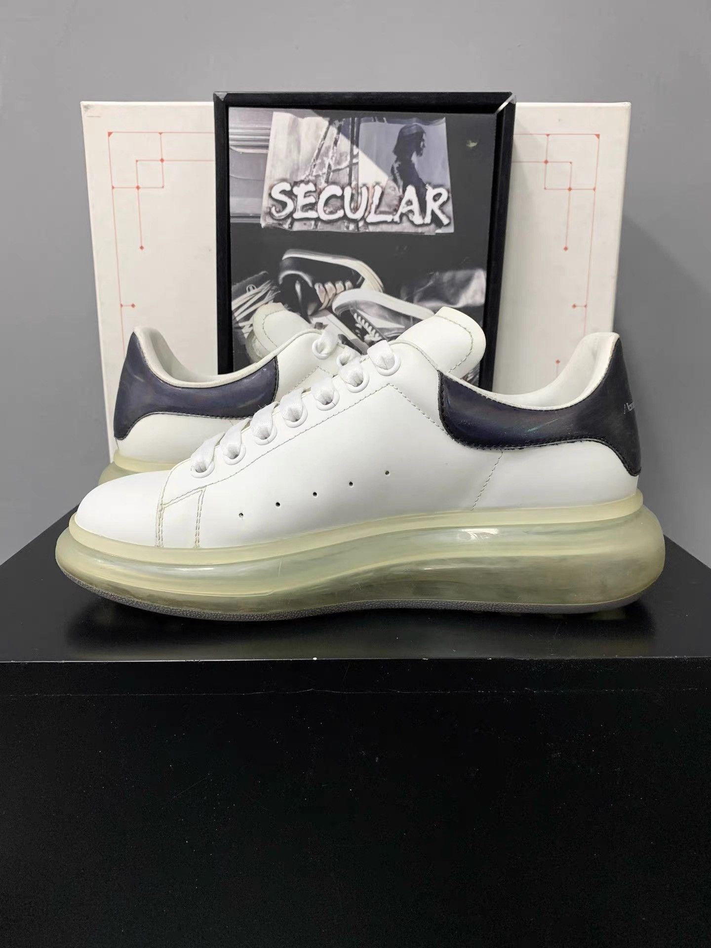 Alexander McQueen Alexander McQueen Air Cushion White Sneakers K34 Size US 8 / EU 41 - 6 Thumbnail