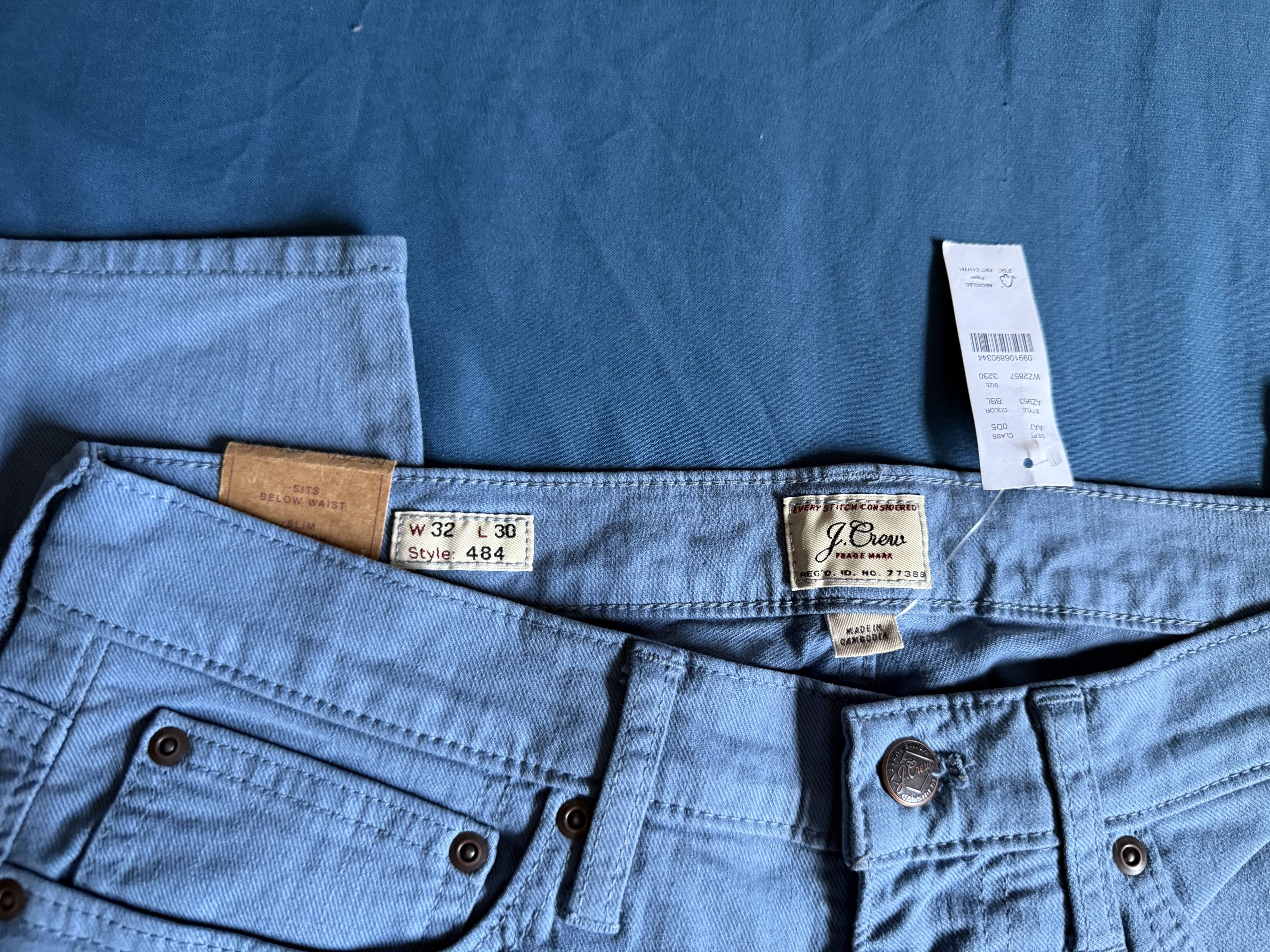 J.Crew J. Crew 484 Slim Fit Garment Dyed Pant 32x30 $118 Size US 32 / EU 48 - 3 Thumbnail