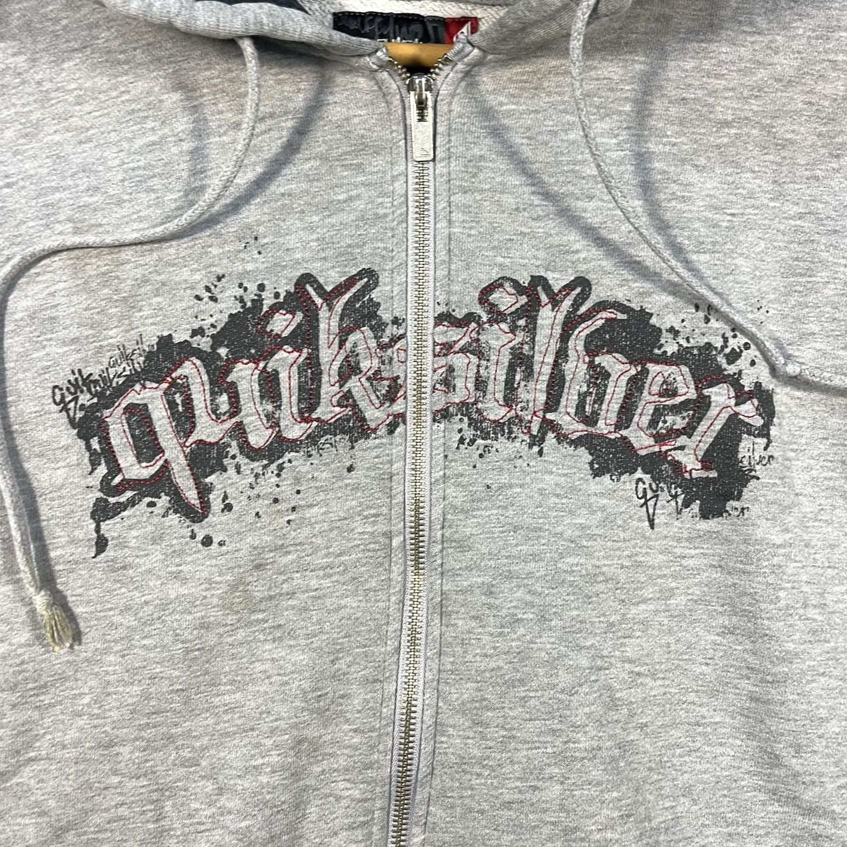 Quiksilver VINTAGE Quiksilver Hoodie Mens XL Gray Full Zip Surf Skate Spellout Y2K Grunge RARE Size US XL / EU 56 / 4 - 2 Thumbnail