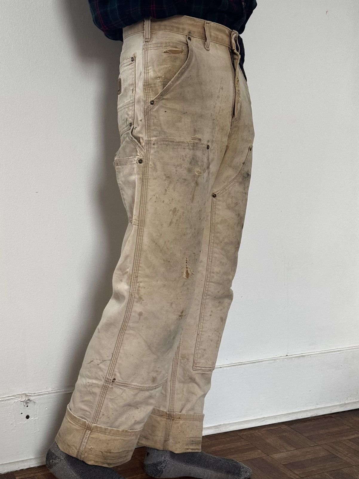 Carhartt Doublefront Canvas Work Pants Size US 30 / EU 46 - 3 Thumbnail