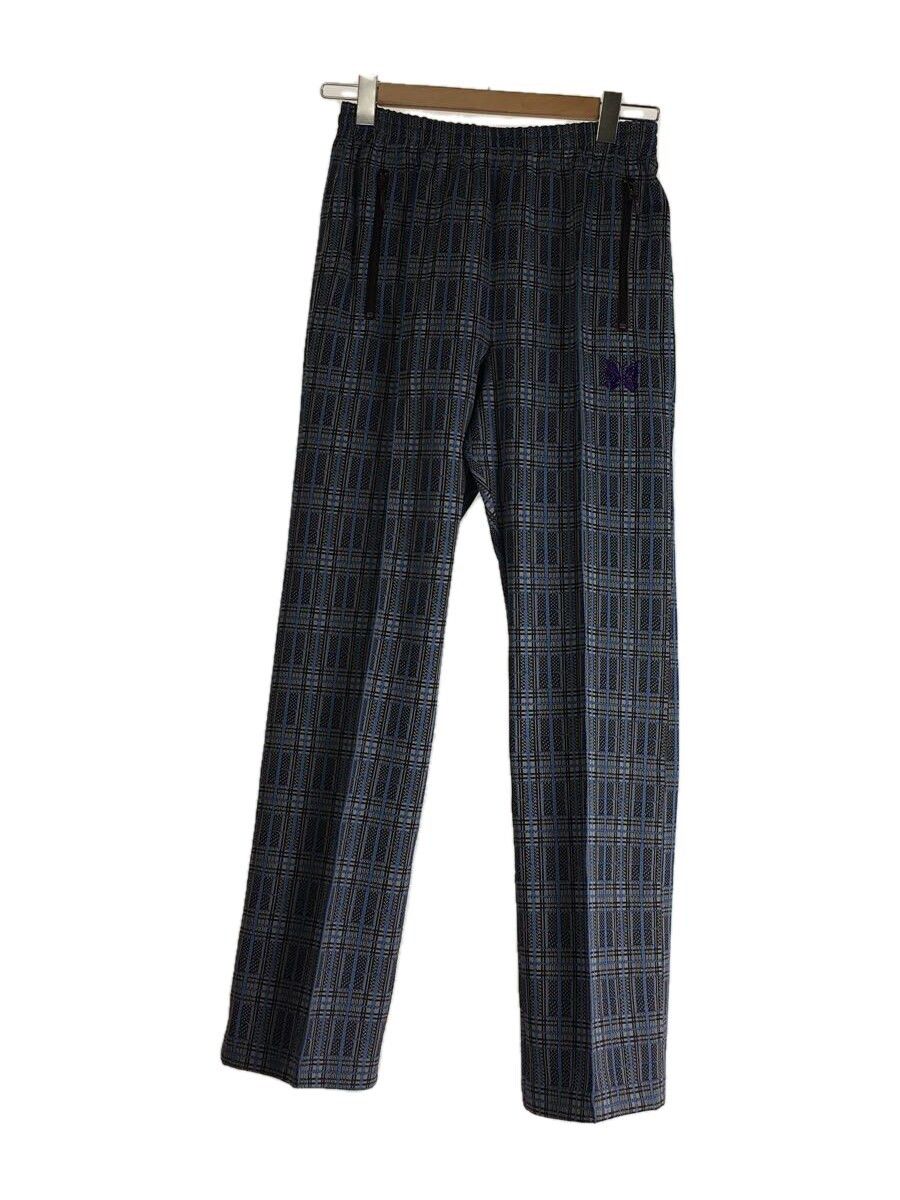 image of Needles Jogger Bottom Polyester Track Pant Check Pattern Navy, Men's (Size 26)