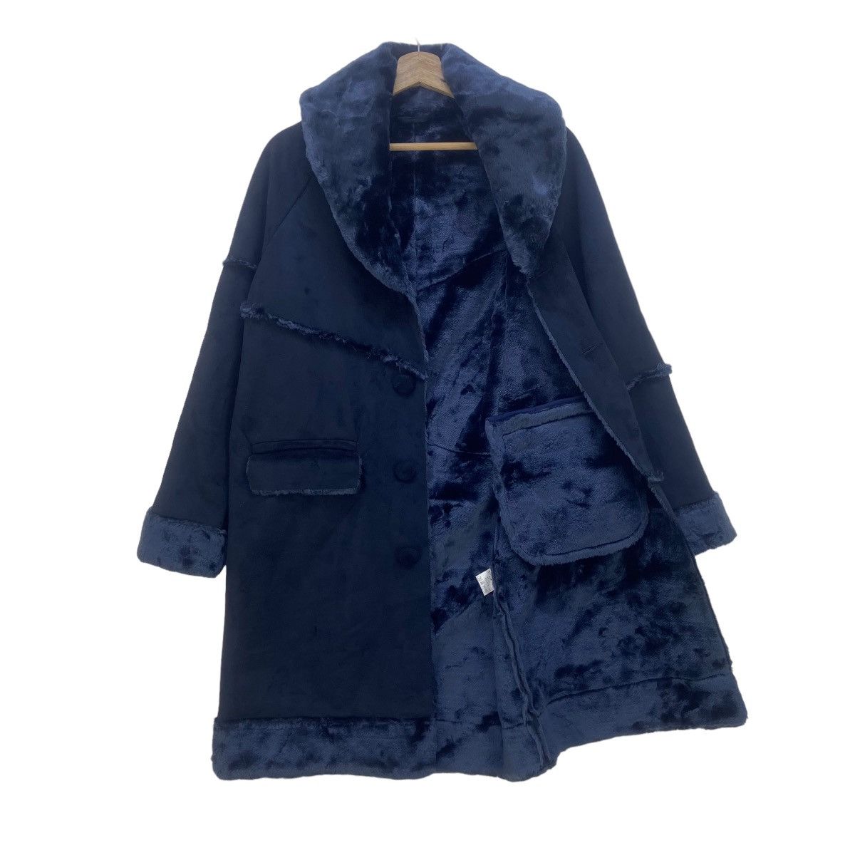 Japanese Brand MYC Contrive Japanese Brand Faux Fur Long Coat Size S / US 4 / IT 40 - 2 Thumbnail