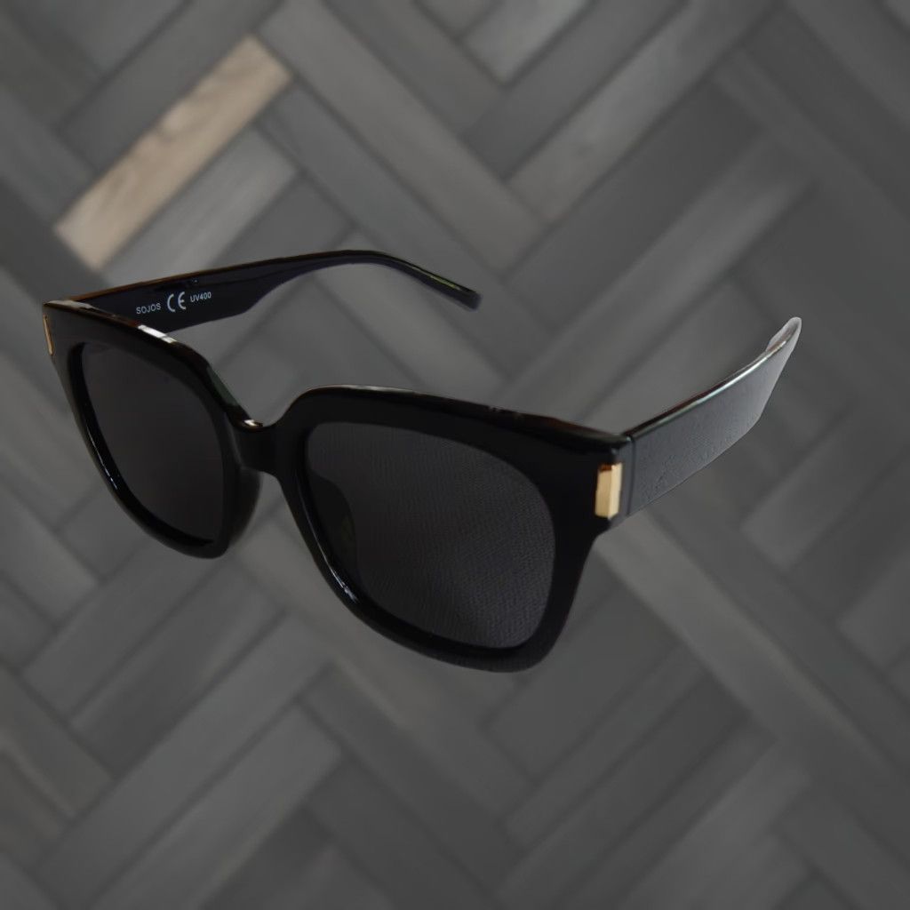 Vintage VINTAGE Sojos Sunglasses Women Black 58mm UV Protection 80s Fashion Size ONE SIZE - 1 Thumbnail