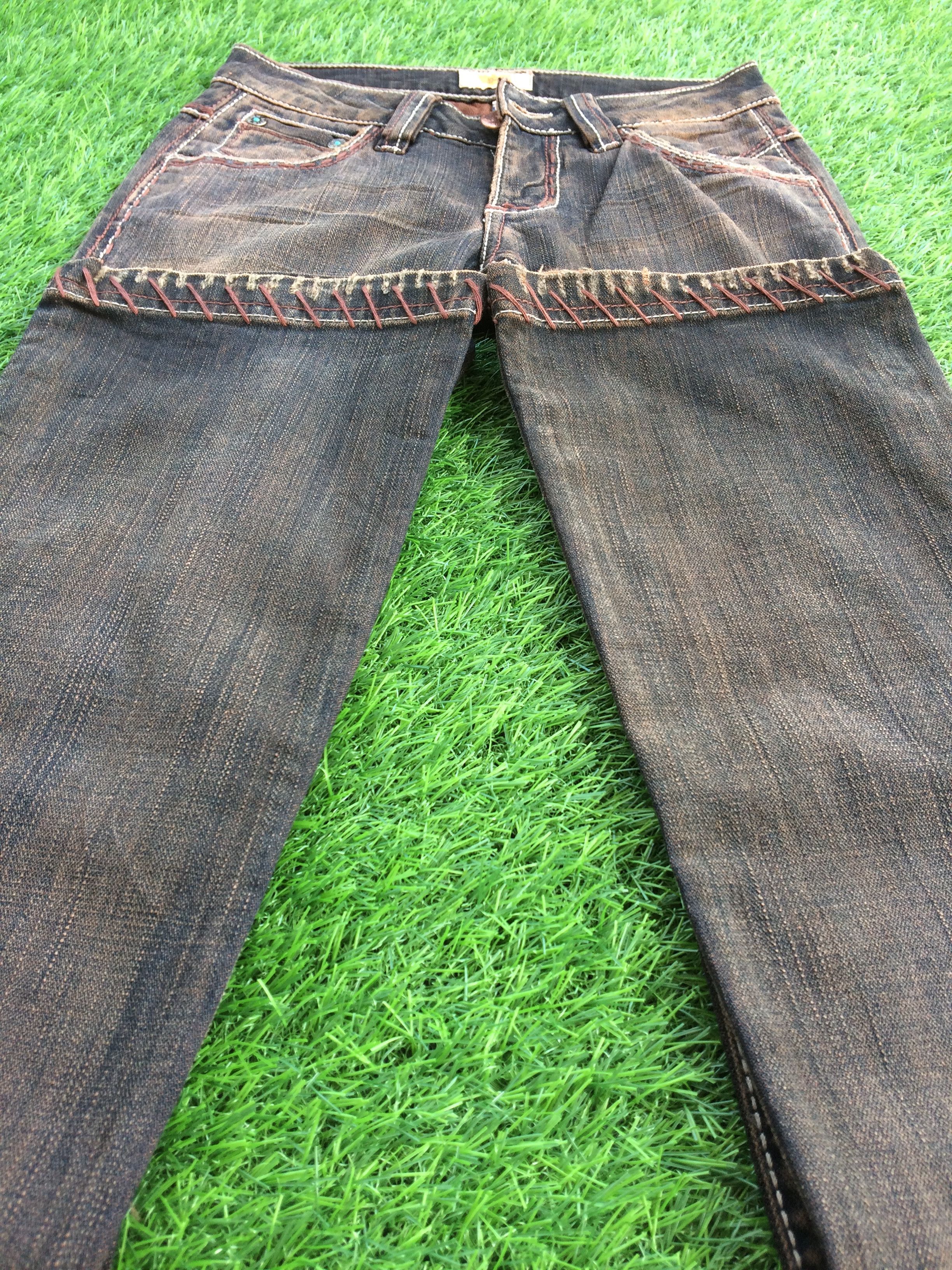 Japanese Brand Low Waist Wide Leg Flared Jeans #D-820 Size 24" / US 00 / IT 34 - 5 Thumbnail