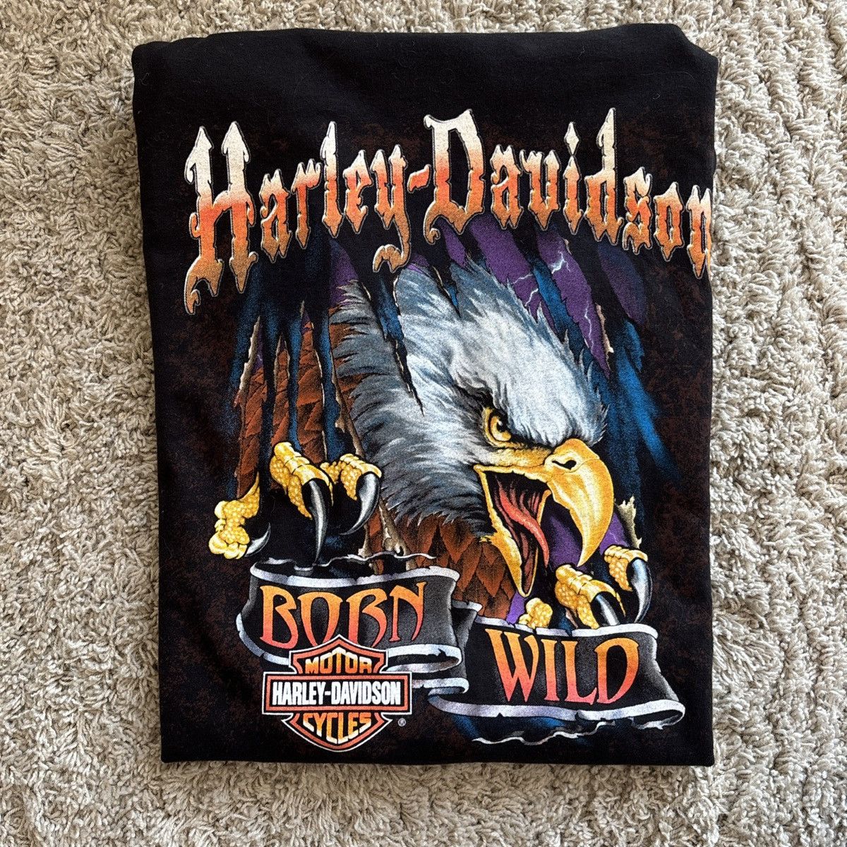 Harley Davidson Vintage 2008 Harley Davidson Born wild tee Size US XXL / EU 58 / 5 - 1 Thumbnail