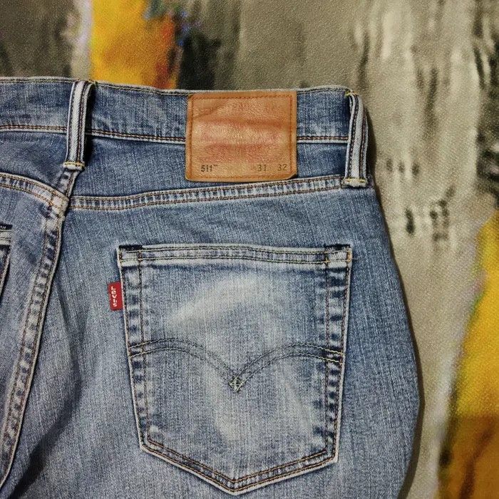 Levi's × Vintage VINTAGE LEVIS 511 DISTRESSED FADED BLUE JEANS PANTS Size US 32 / EU 48 - 10 Thumbnail