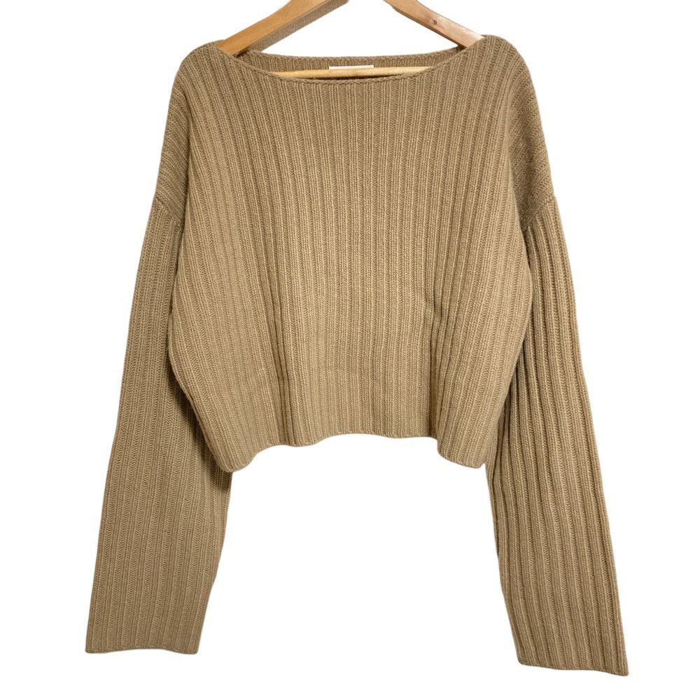 Other Other EVERYDAY I LIKE Cropped Wide Rib Pullover Knit Textile Tops DUTY FREE for USA Size ONE SIZE - 1 Thumbnail