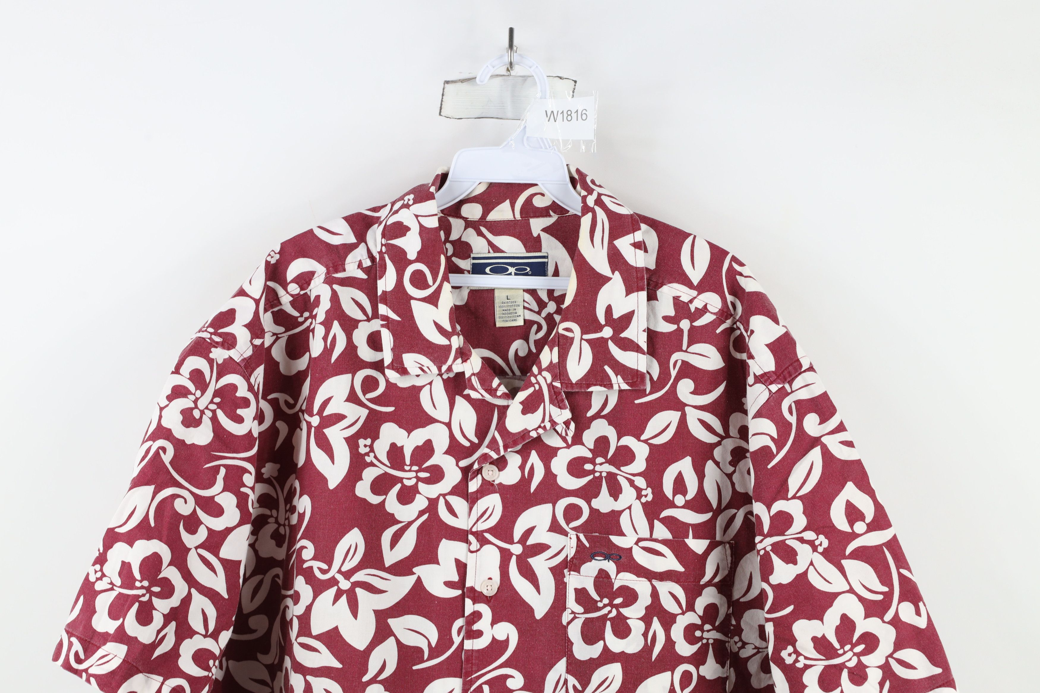 Ocean Pacific × Vintage Vintage 90s Ocean Pacific OP Looped Collar Surf Button Shirt Size US L / EU 52-54 / 3 - 2 Thumbnail