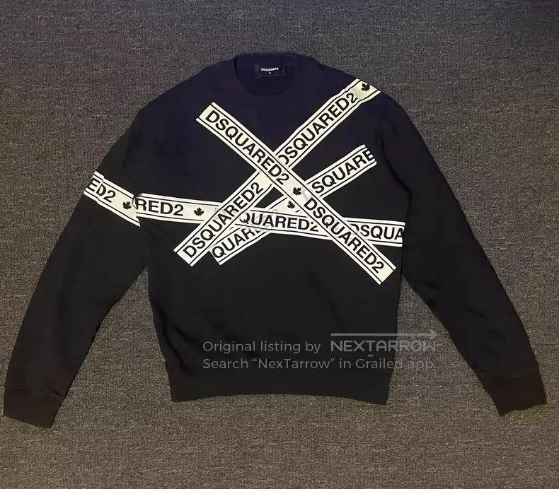 Dsquared2 DSquared2 Black Logo Sweatshirt. Size US M / EU 48-50 / 2 - 2 Thumbnail