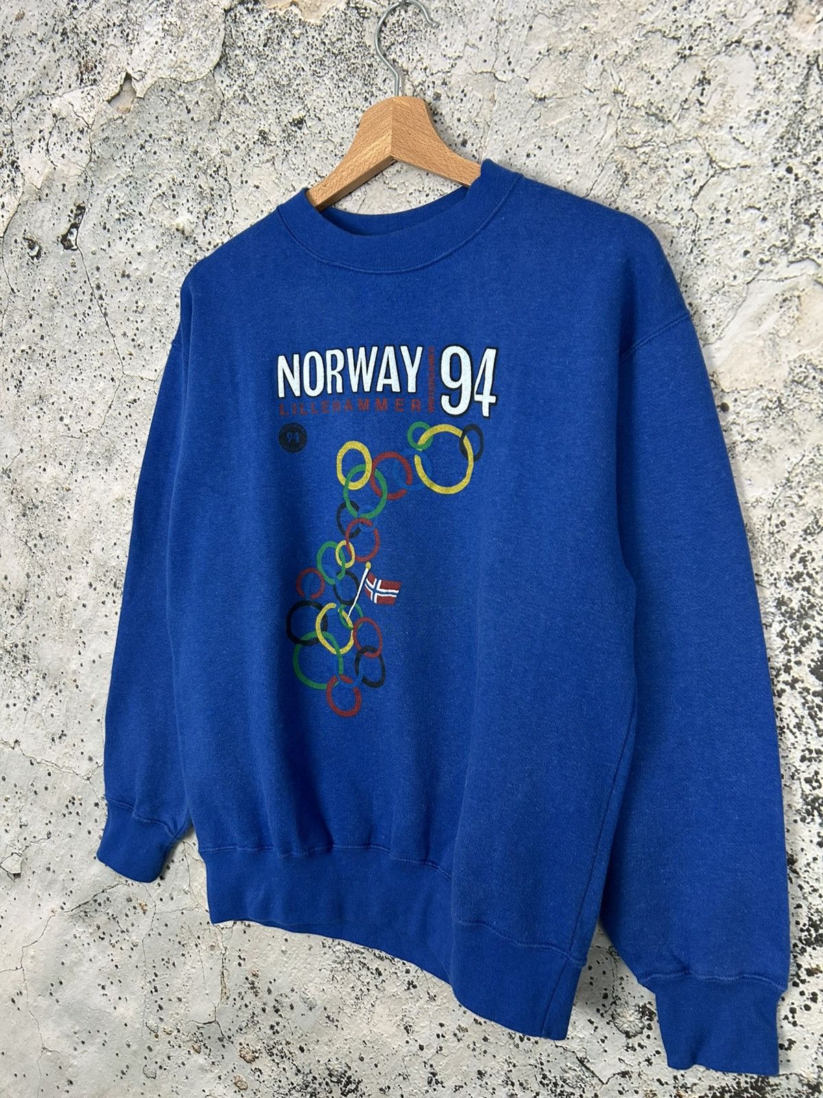 Vintage Vintage 1994 Lillehammer Olympic Games Winter 90s Crewneck Size US M / EU 48-50 / 2 - 2 Thumbnail