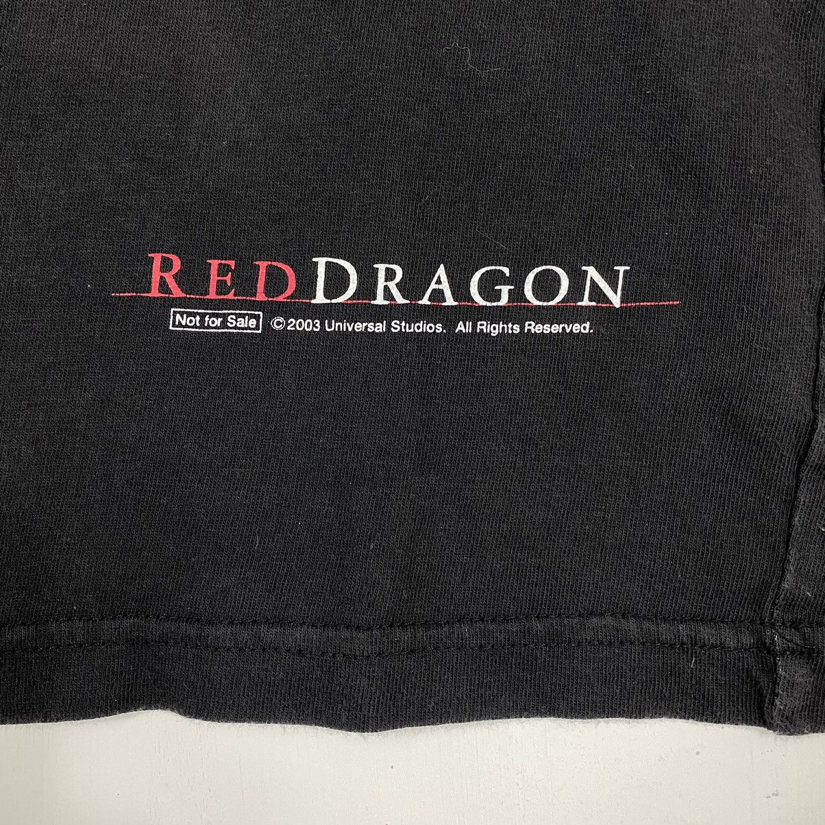 Expert Horror VINTAGE RED DRAGON THRILLER MYSTERY MOVIE PROMO TEE Size US M / EU 48-50 / 2 - 5 Thumbnail