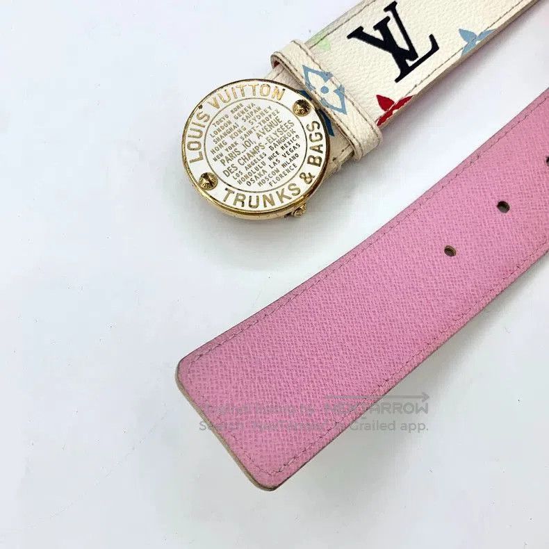 Louis Vuitton Louis Vuitton Color Logo Old Flower Belt. Size ONE SIZE - 4 Thumbnail