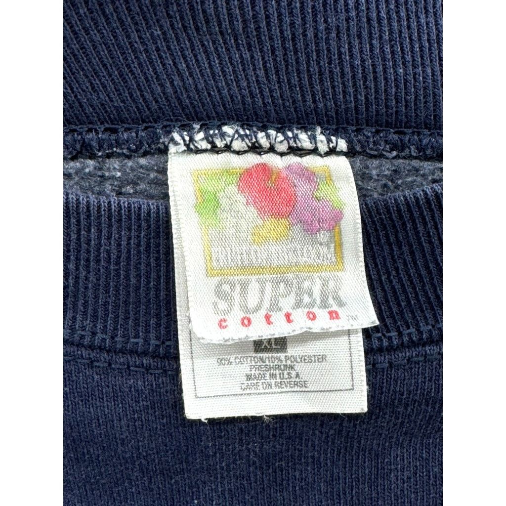 Fruit Of The Loom × Vintage 1990's Illinois Fighting Illini Embroidered College Crewneck Size US XL / EU 56 / 4 - 3 Thumbnail