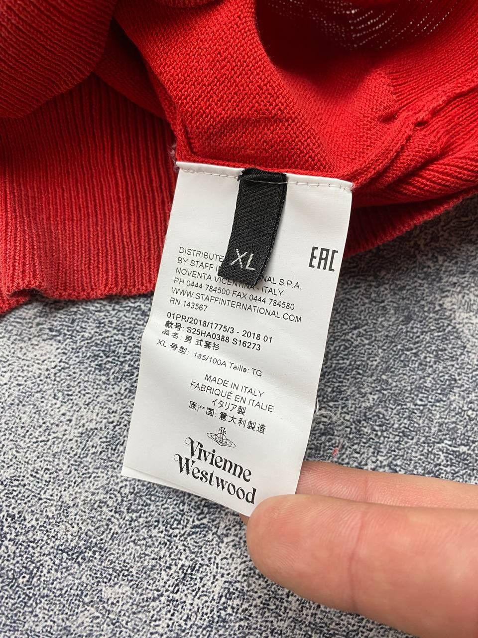 Vintage × Vivienne Westwood Vintage Vivienne Westwood Red Lebel Orbit Sweater Knitwear Size US XL / EU 56 / 4 - 6 Thumbnail