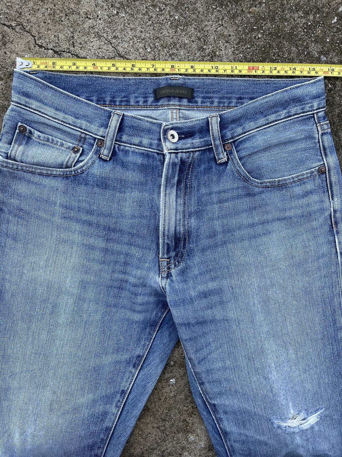 🔥 Japanese Brands Uniqlo Distressed Denim W30🔥