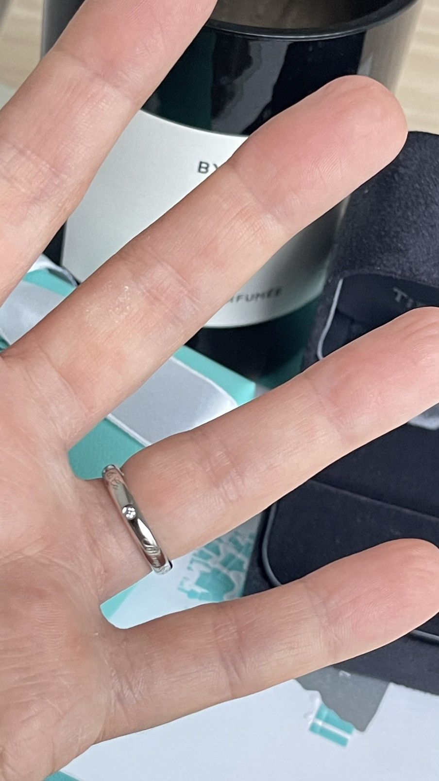 Tiffany & Co. Tiffany & Co. Notes Lucida Dia Ring Platinum 5.5 NEW $1245 Size ONE SIZE - 3 Thumbnail