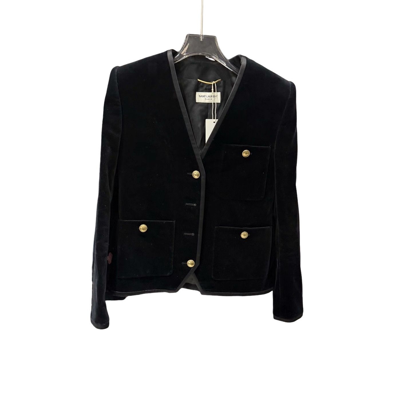 Saint Laurent Paris Saint Laurent Velvet Blazer F34 Size XS / US 0-2 / IT 36-38 - 1 Thumbnail