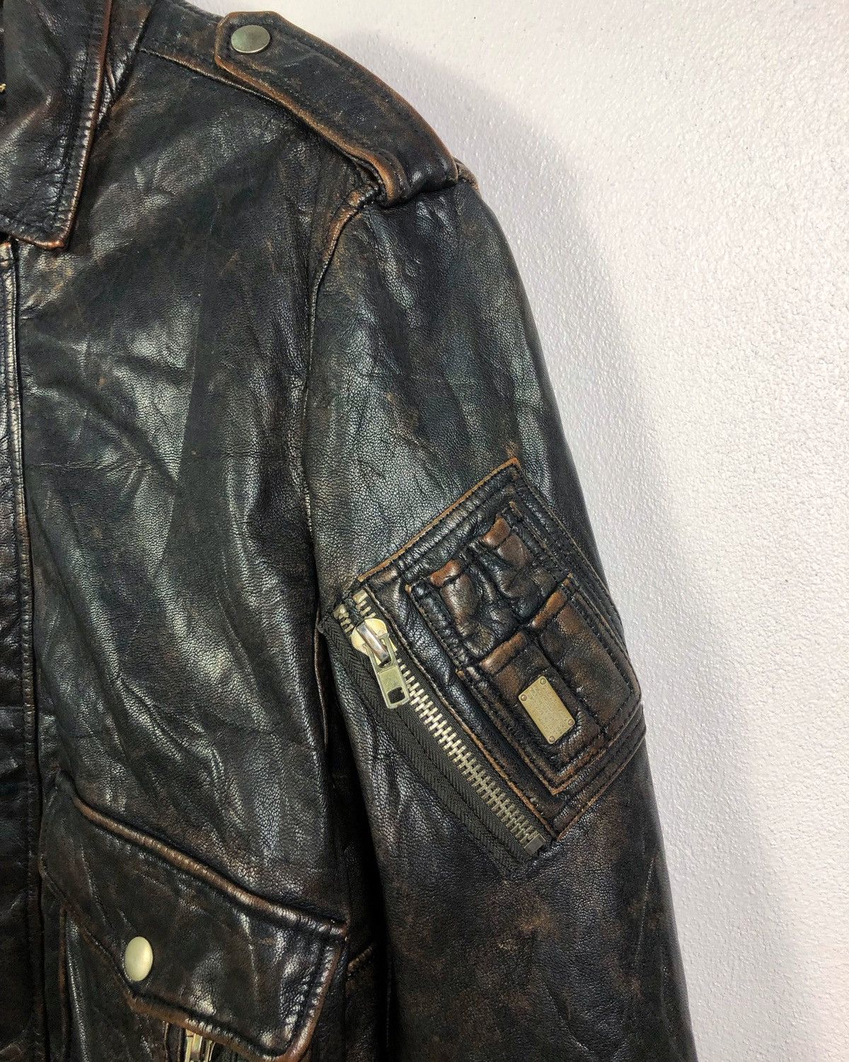 Diesel Rare Vintage Diesel Lambskin Leather Jacket Size US M / EU 48-50 / 2 - 9 Thumbnail