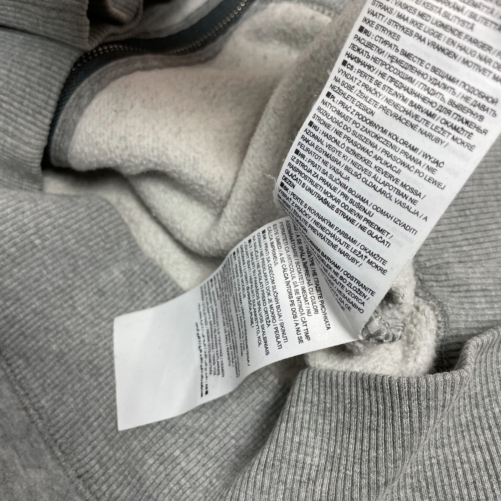 Nike × Vintage Nike Men's Heather Gray Fleece Lined Full Zip Hoodie Medium Size US M / EU 48-50 / 2 - 12 Thumbnail