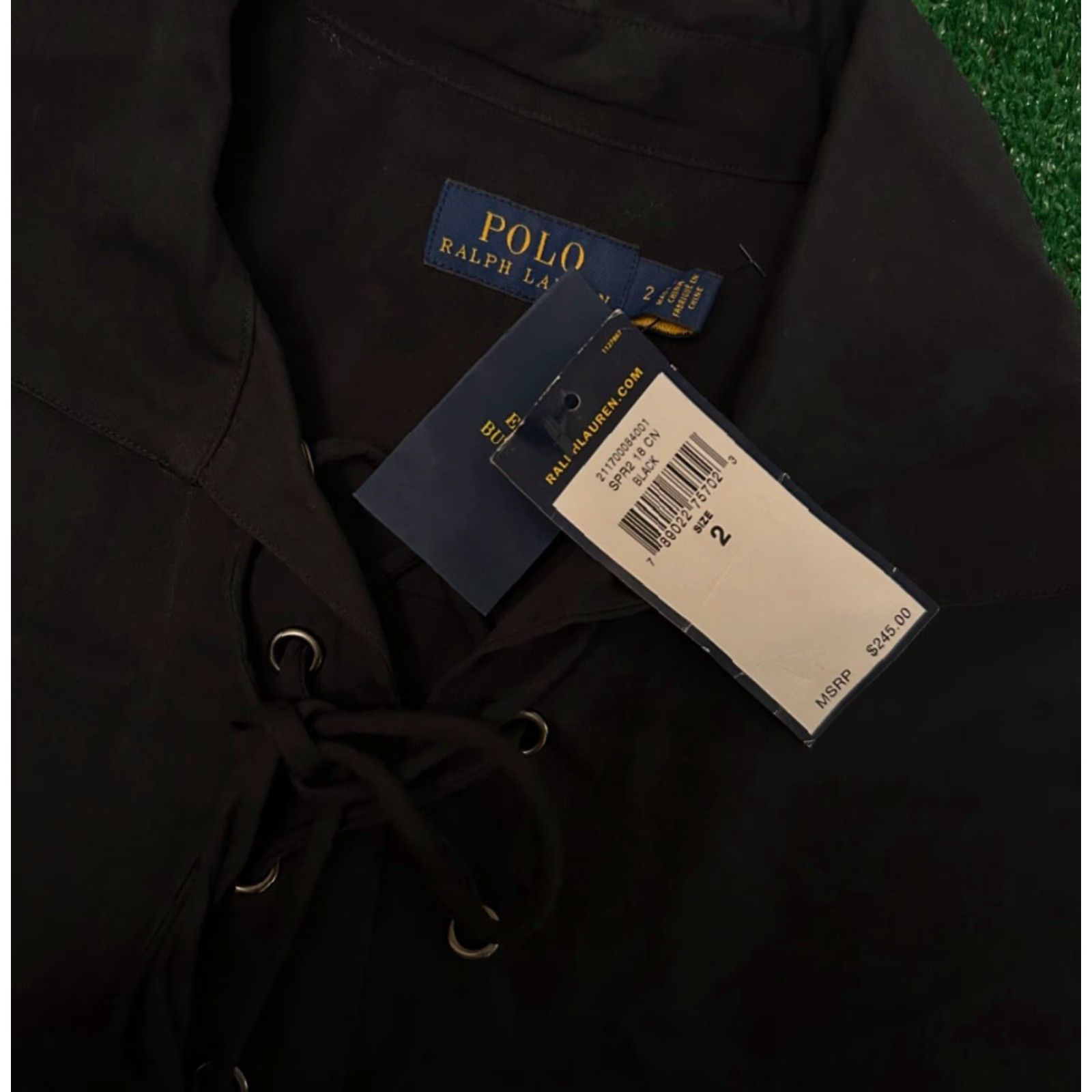 Polo Ralph Lauren Polo Ralph Lauren Lace Up Cotton Shirt Dress Black Women’s Size 2 New With Tags Size XS / US 0-2 / IT 36-38 - 5 Thumbnail