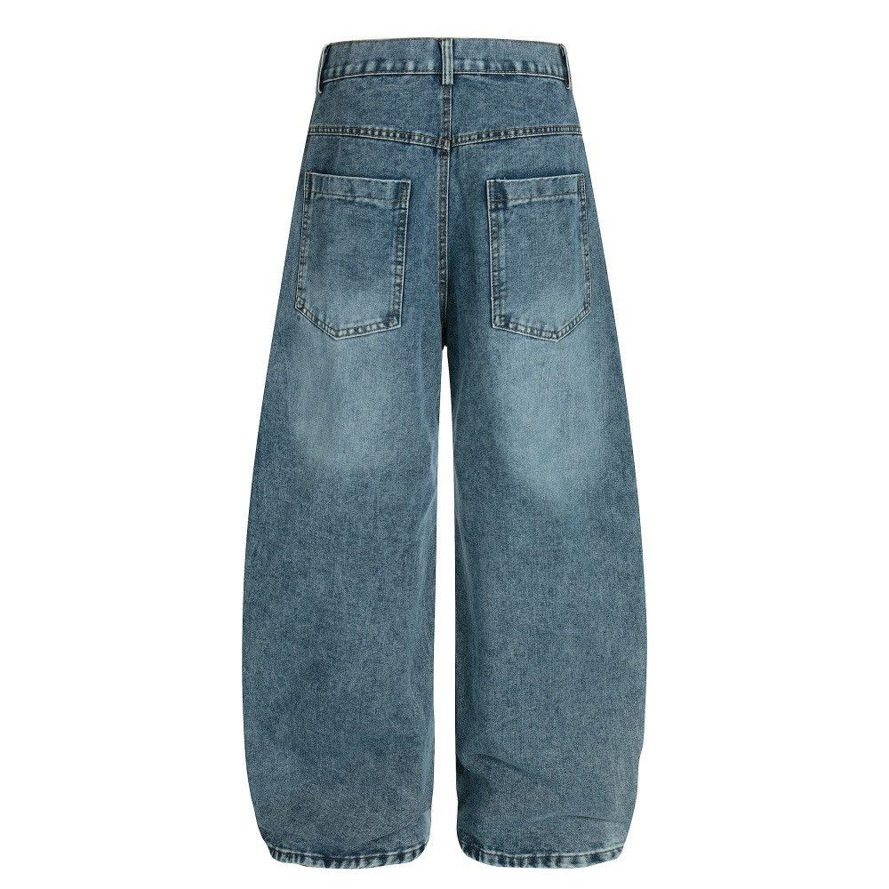 Vintage Men's American vintage washed denim curved-leg jeans Size US 32 / EU 48 - 2 Thumbnail