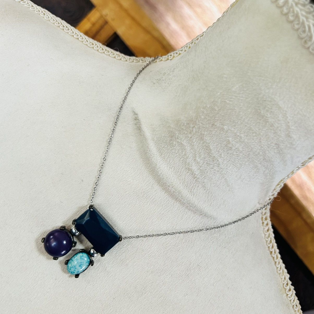 Handmade Handcrafted salvaged repurpose pendant on chain necklace Size ONE SIZE - 2 Thumbnail