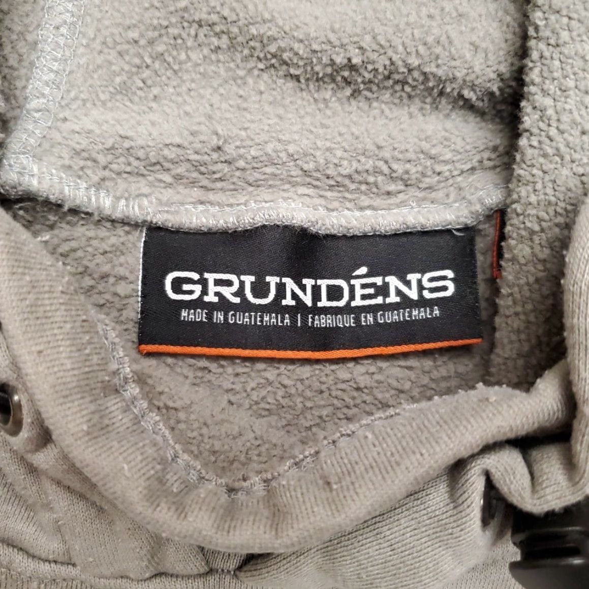 Vintage VINTAGE Grundens Hoodie Mens S Tan Heavyweight Hooded Cotton Blend Fishing Sweatshirt Size US S / EU 44-46 / 1 - 6 Thumbnail