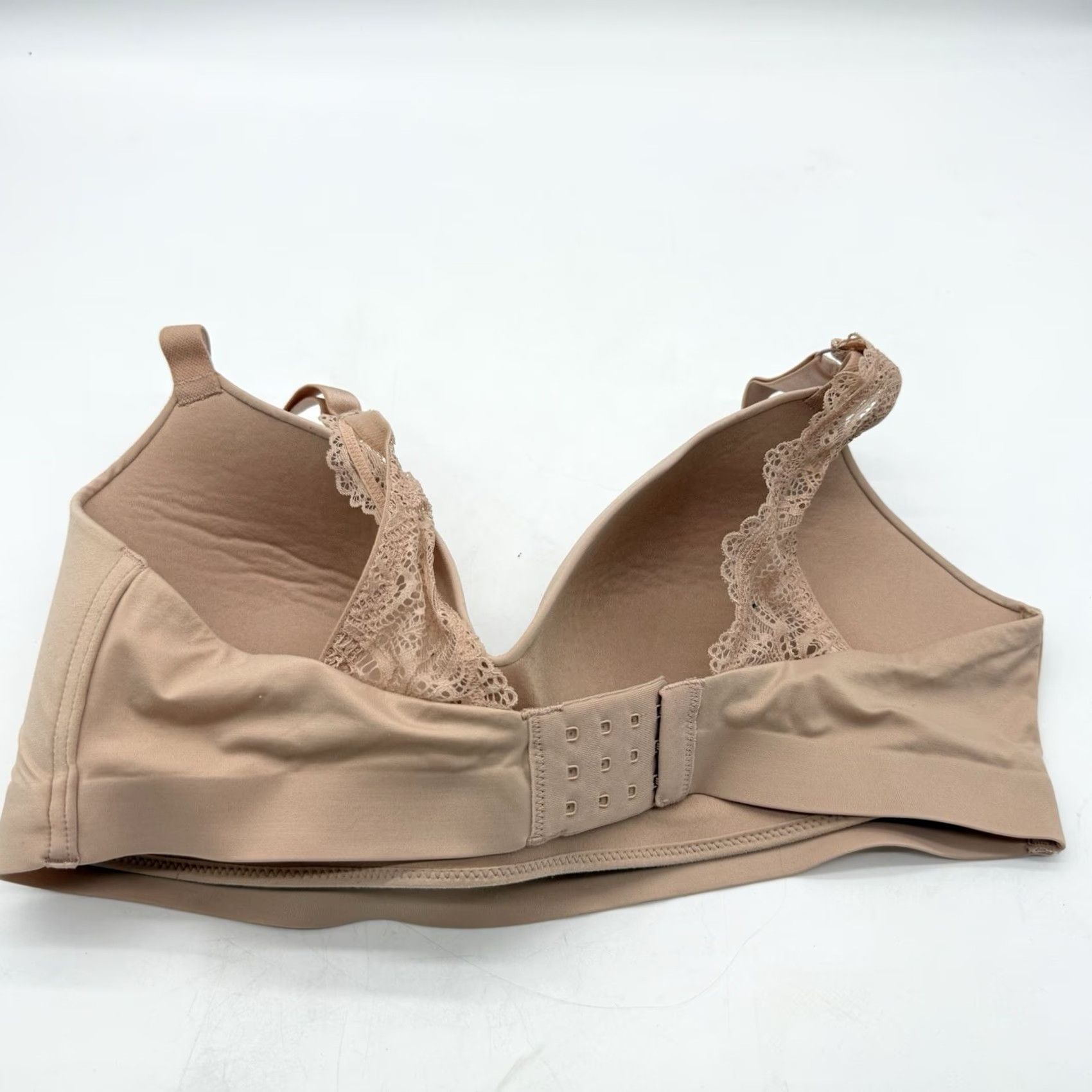 Vintage Soma Enbliss Bra 36D Tan Back Closure Wireless Padded T-Shirt Style Womens Size ONE SIZE - 2 Thumbnail