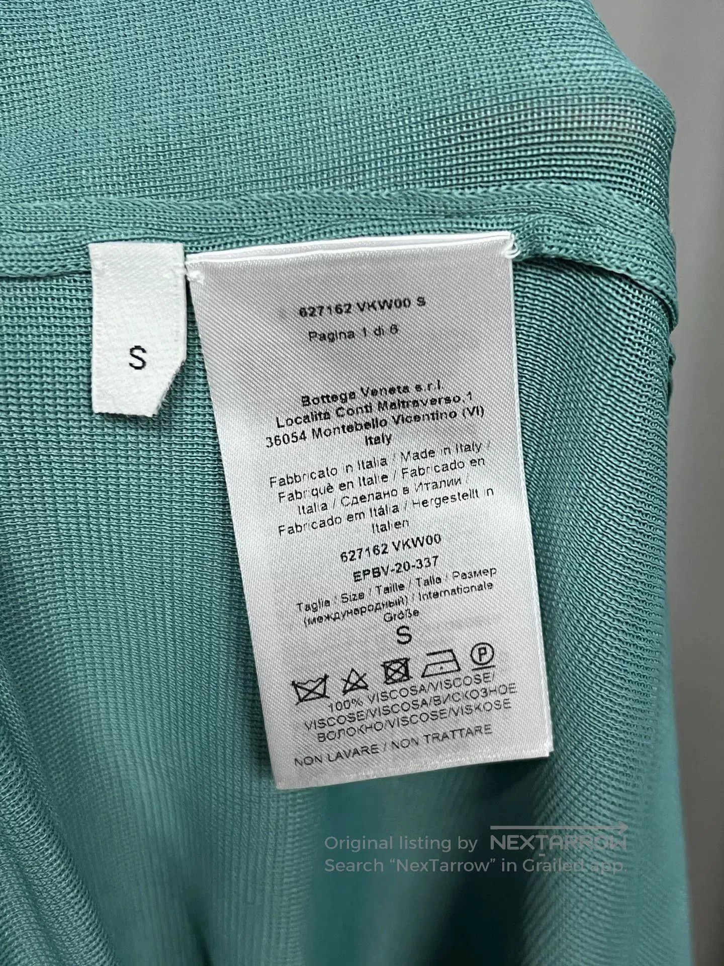 Bottega Veneta Bottega Veneta Aqua Green Halter Dress. Size S / US 4 / IT 40 - 4 Thumbnail
