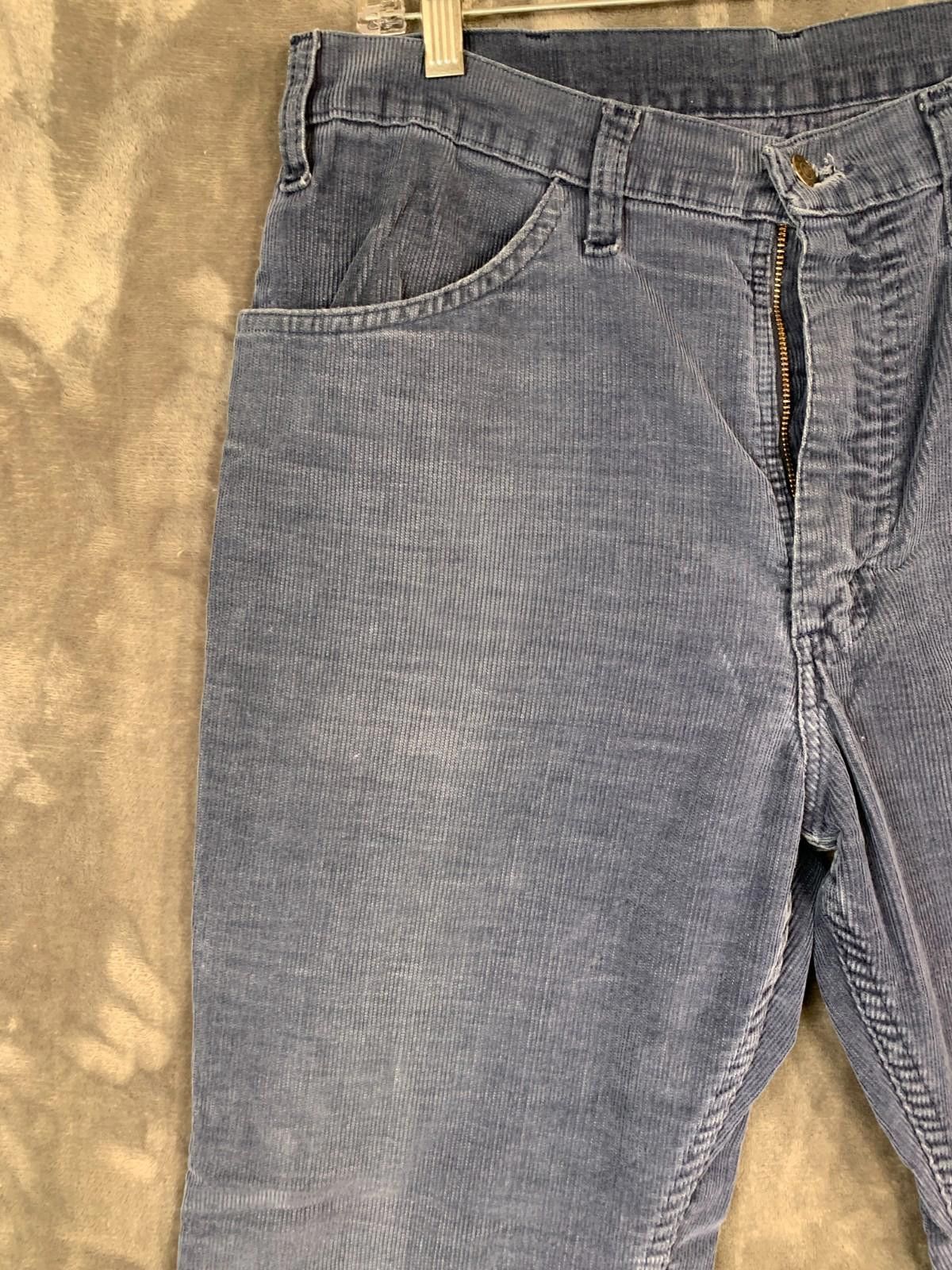Designer Vintage JC Penny Plain Pockets Mens Grey Corduroy Pants (225 Size US 32 / EU 48 - 8 Thumbnail