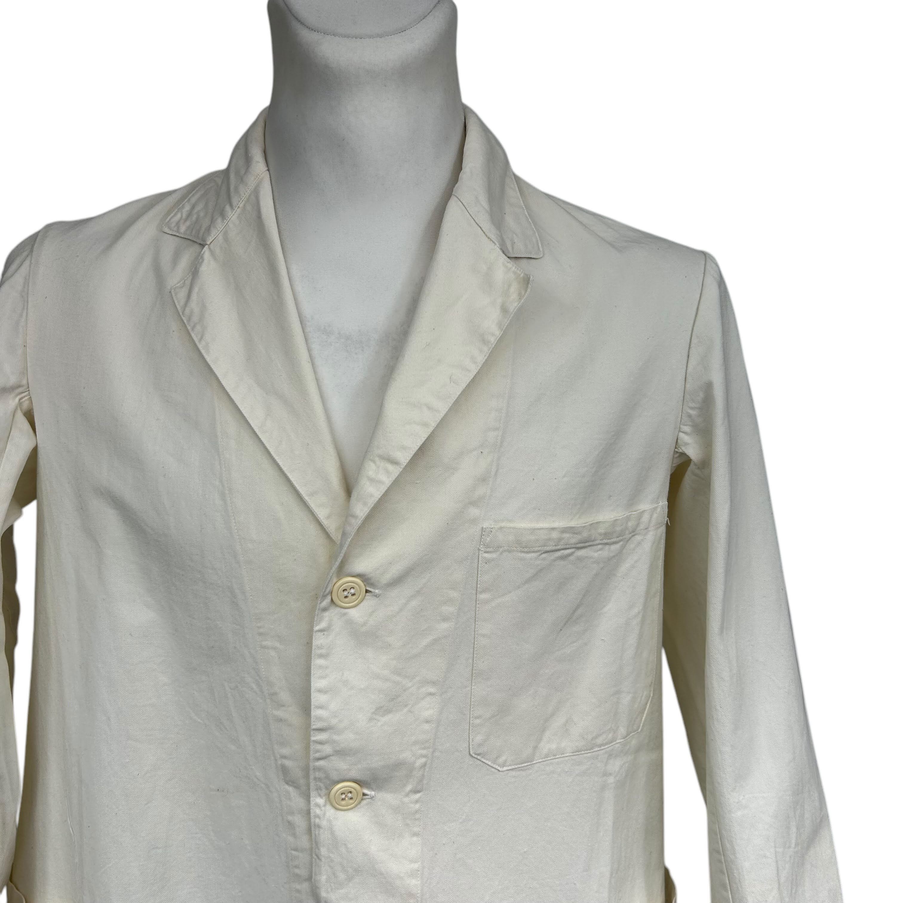 Vintage Lutteurs Off White Lab Warehouse Cotton Coat Workwear M Size US M / EU 48-50 / 2 - 3 Thumbnail