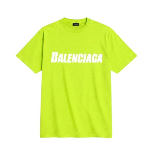 Balenciaga Balenciaga 'Destruction Logo' Flou Yellow Tee Size US M / EU 48-50 / 2 - 1 Preview