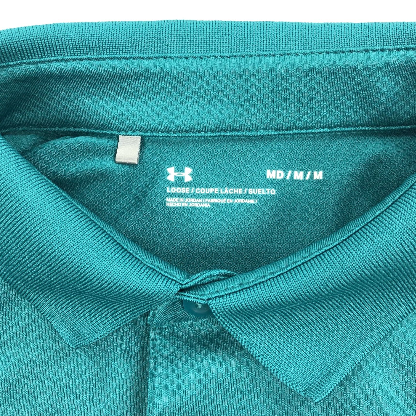 Under Armour Under Armour Polo Shirt UNCW Shot Makers Men's Teal Performance Dry Fit Short Sleeve Size M Loose Fit Size US M / EU 48-50 / 2 - 4 Thumbnail