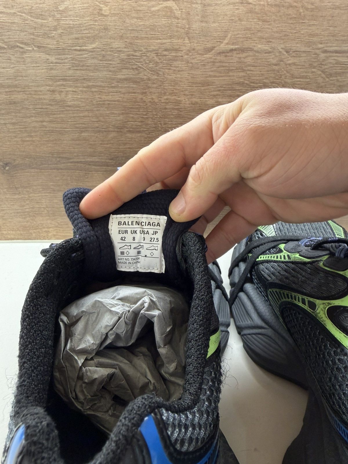Balenciaga Balenciaga 3XL Sneakers “Black Neon” Size US 8.5 / EU 41-42 - 11 Thumbnail