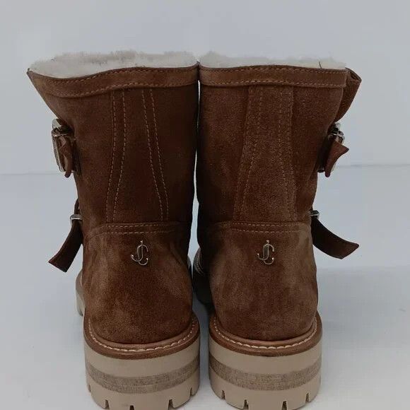 Jimmy Choo Jimmy Choo Youth II Shearling Lined Suede Biker Boots - EU36 Size US 6 / IT 36 - 13 Thumbnail