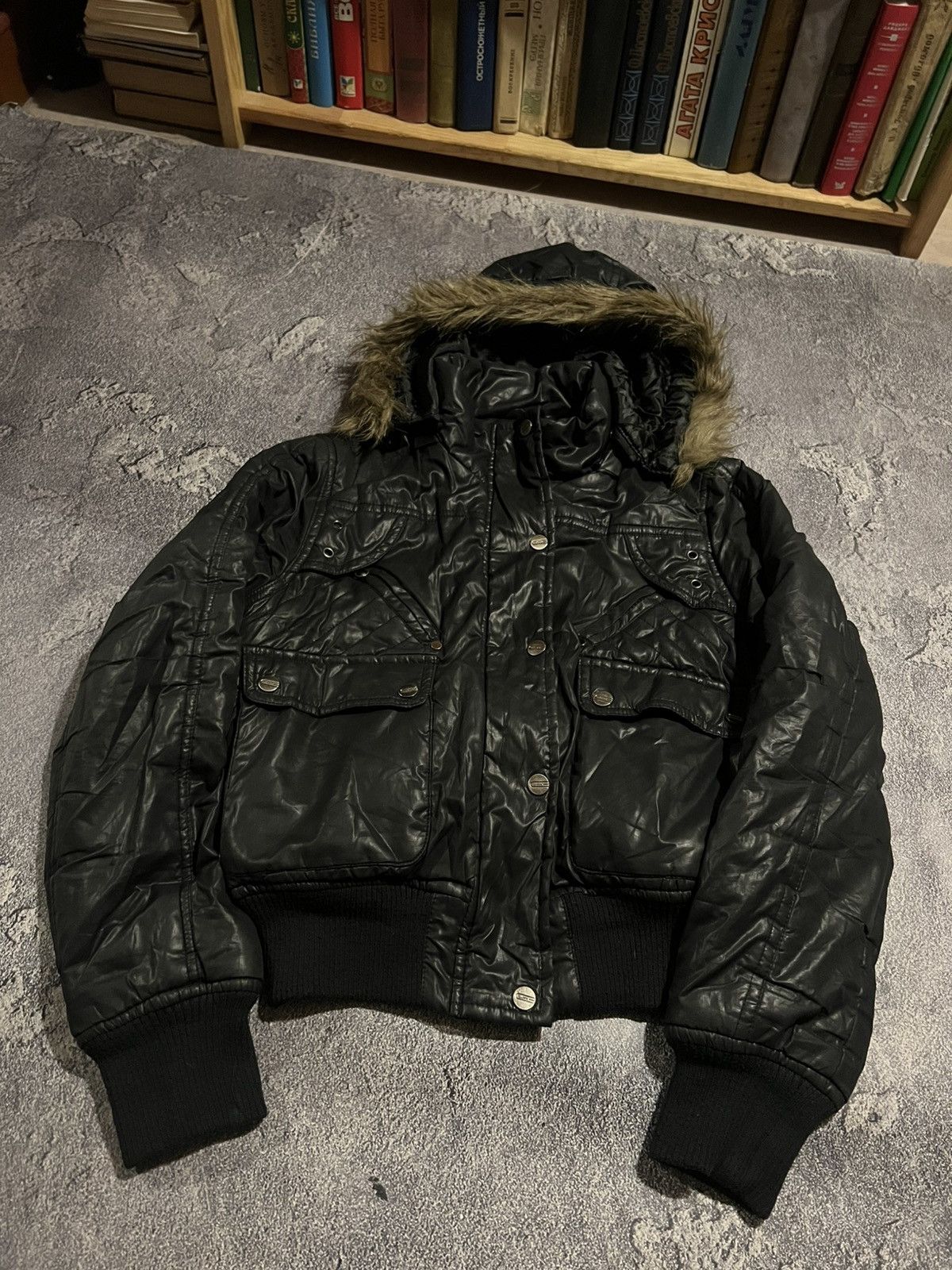 Vintage Distressed Gothic Jacket / Avant Garde Style 90s