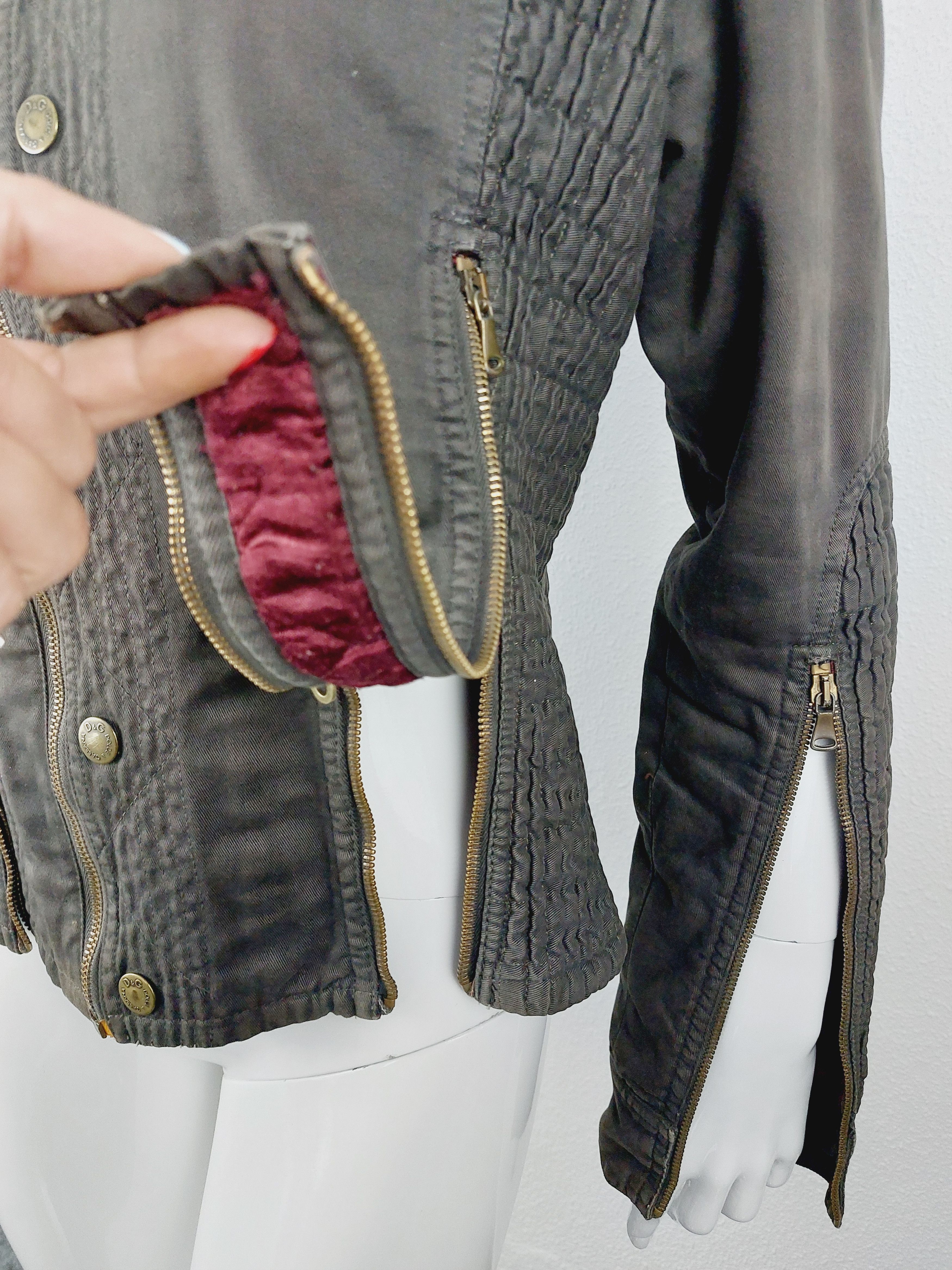 Dolce & Gabbana D&G Dolce and Gabbana Zip Zipper Panel Cargo Jacket Size US S / EU 44-46 / 1 - 12 Thumbnail