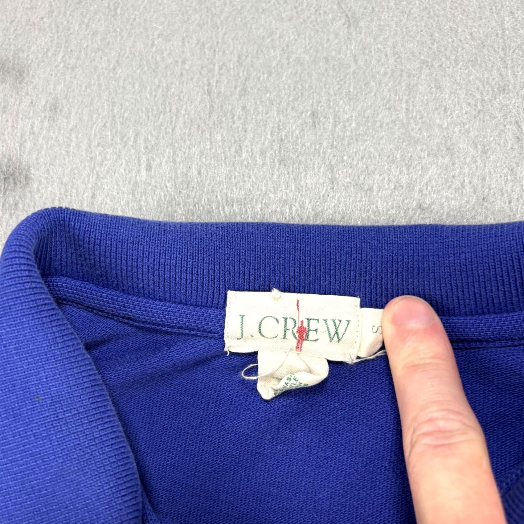 J.Crew VINTAGE J.CREW Polo Shirt Mens Small Blue Oarsman Short Sleeve Preppy 90s Shirt Size US S / EU 44-46 / 1 - 7 Thumbnail