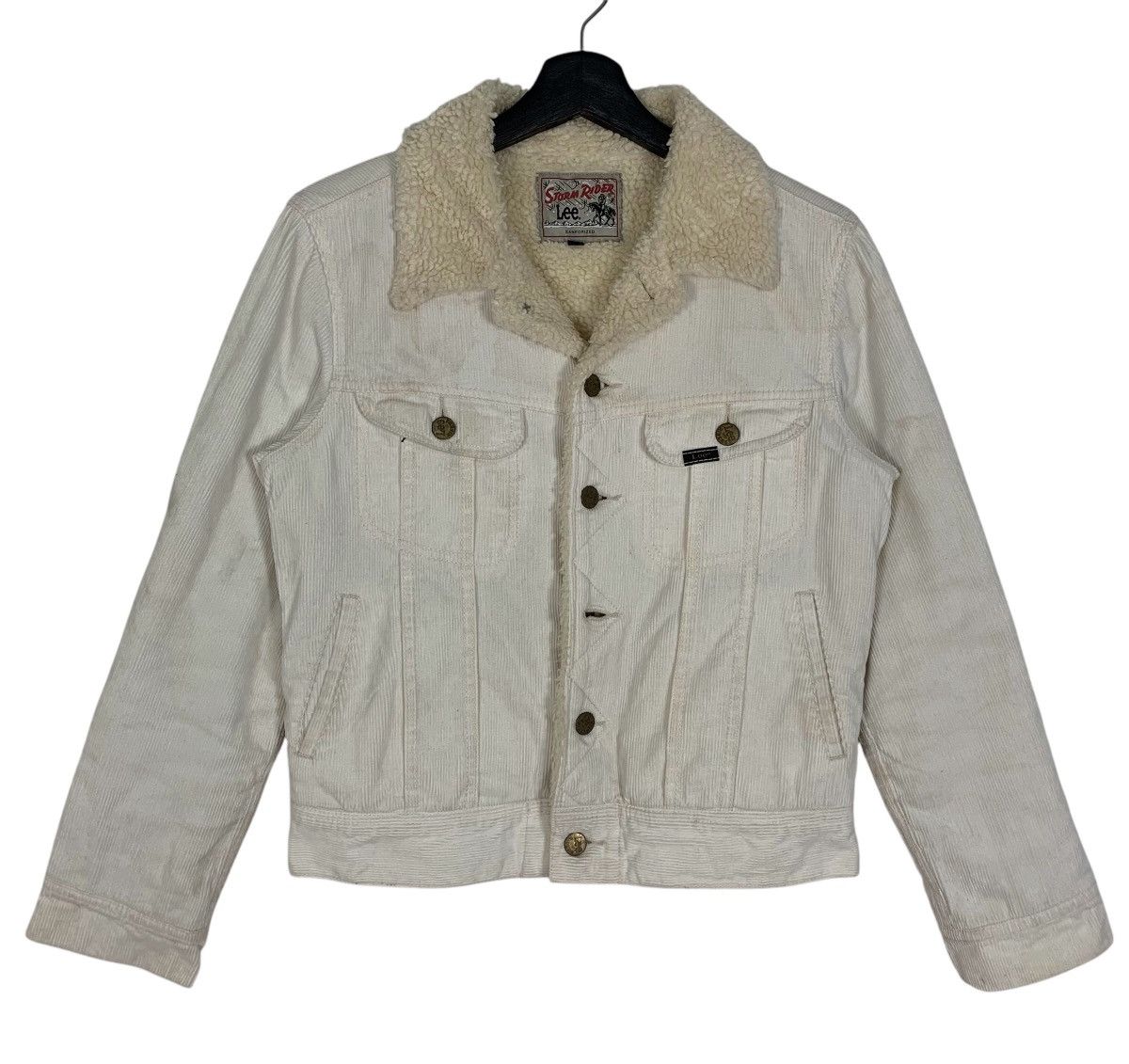 Lee × Vintage Lee Storm Rider Clothing Sherpa StreetWear Corduroy Jacket Size S / US 4 / IT 40 - 1 Thumbnail