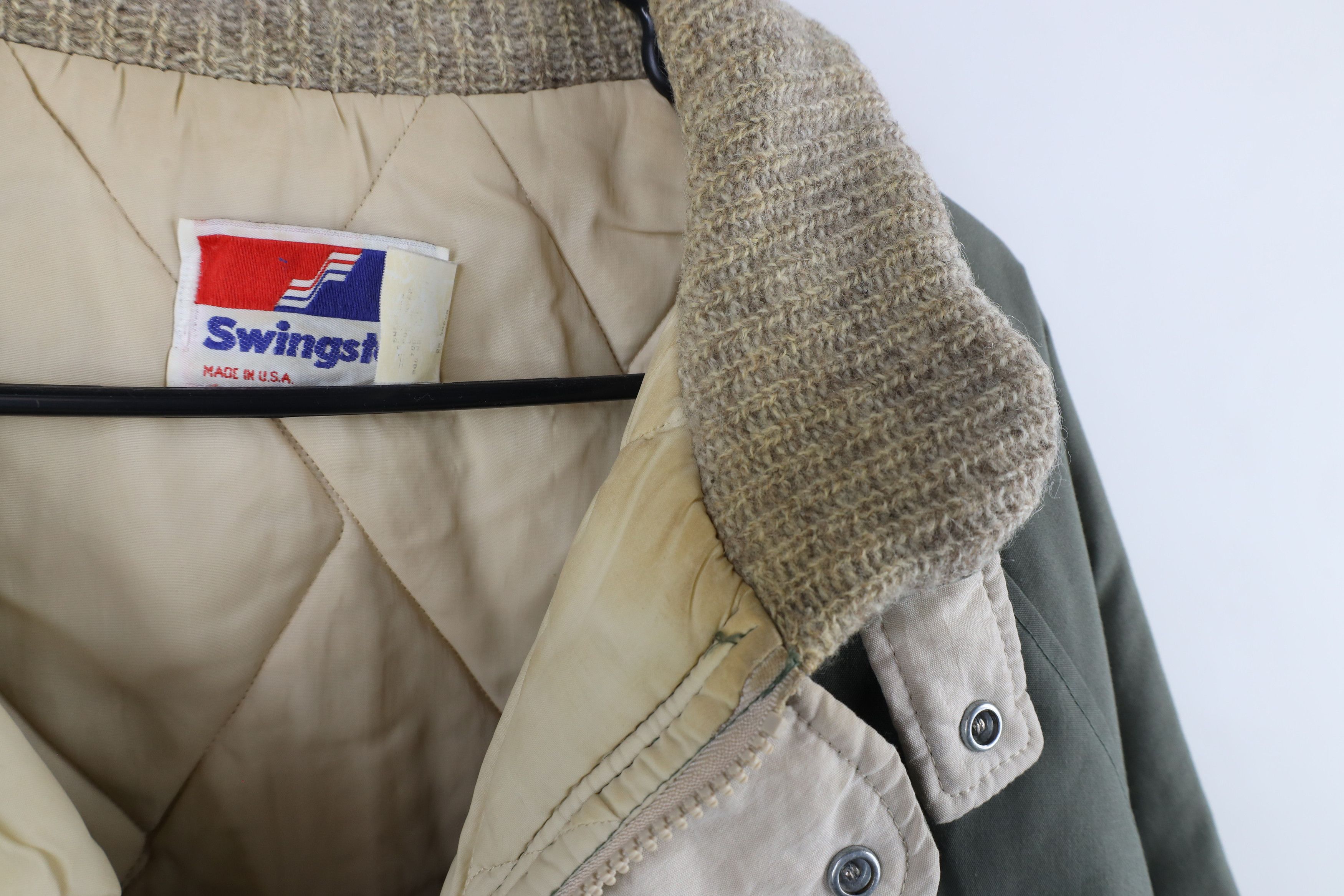 Vintage Vintage 70s 80s Swingster AP Exhaust Quilted Jacket USA Size US L / EU 52-54 / 3 - 7 Thumbnail